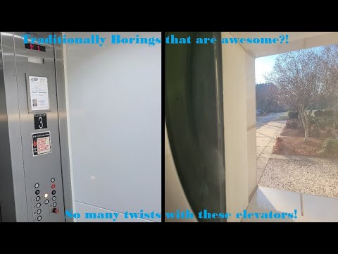 [EL] Awesome 1986 Dover Traditional Traction Elevators at Summit Green Building (Greensboro, NC)
