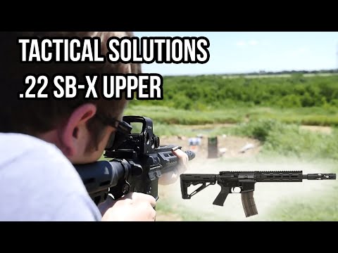 Tactical Solutions A-22 with AR-22 SB-X .22 LR Upper for AR-15