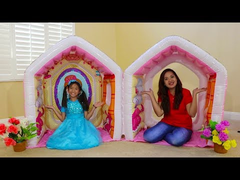 Wendy Pretend Play w/ Giant Indoor Inflatable Playhouse Kids Toy