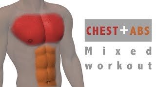 Abs+Chest MIXED WORKOUT - No Music