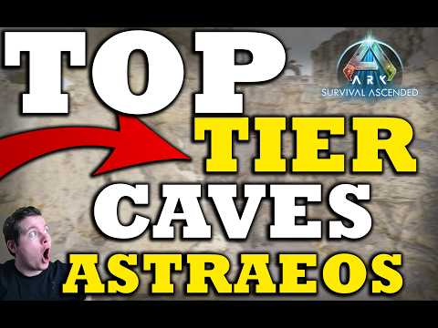ASTRAEOS NEW CAVE LOCATIONS! (How Not To Be A Noob) - Ark:Survival Ascended - MAP UPDATE
