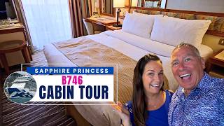 Sapphire Princess Balcony Cabin Tour & Honest Review | Cabin B746