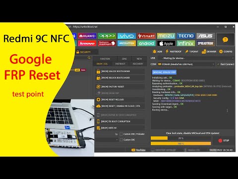 Xiaomi Redmi 9C Nfc FRP Google Account Reset by UnlockTool 🔥