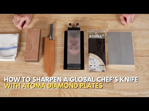 How to Sharpen a Global G-2 Chef's Knife with Atoma Diamond Plates | Not an Expert Ep. 6