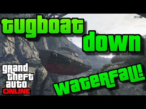 Gta 5 Online: DRIVING THE TUGBOAT FROM THE ALAMO SEA TO THE OCEAN! - Tugboat Adventure!