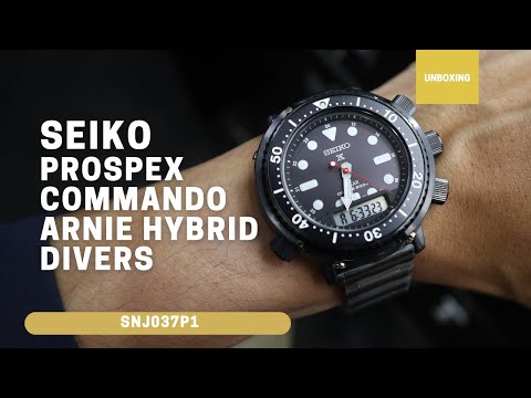 Seiko Prospex Solar Commando Arnie Hybrid Divers 40th Anniversary SNJ037P1 SNJ037