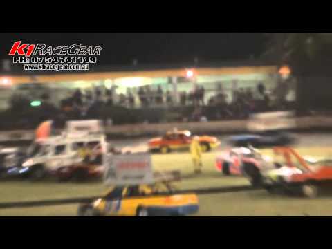 Super Stockers - A-Main - QLD Title - Rockhamptom Speedway - 18.02.12