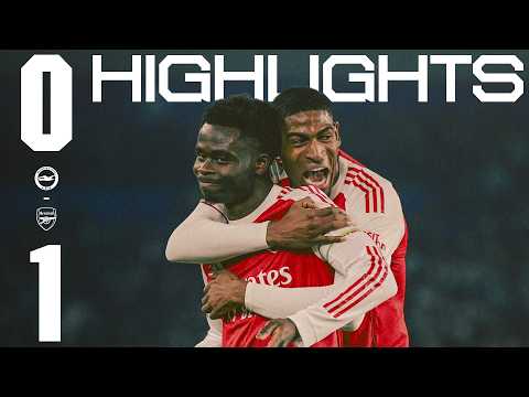 SAKA SECURES THREE POINTS ON HIS 300TH APPEARANCE | HIGHLIGHTS | Brighton vs Arsenal (0-1) | PL