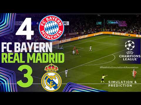 Bayern Munich 4 vs 3 Real Madrid | Highlights ⚽ UEFA Champions League 25-26 (Simulación)
