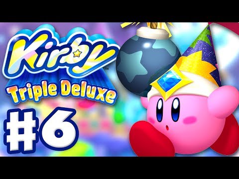 Kirby Triple Deluxe - Gameplay Walkthrough Part 6 - Level 6 Royal Road (Nintendo 3DS)