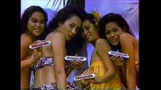 Old Almond Joy and Mounds Candy Bar Commercial 80's