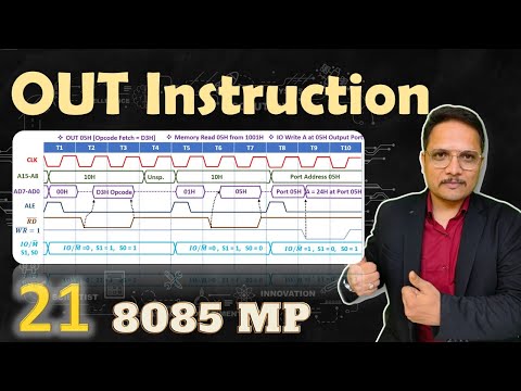 Timing Diagram of OUT Instruction in Microprocessor 8085