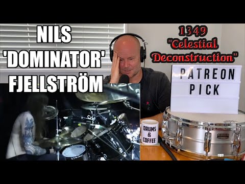 Drum Teacher Reacts: Nils 'Dominator' Fjellström - 1349 - ''Celestial Deconstruction'' (Drumcam)