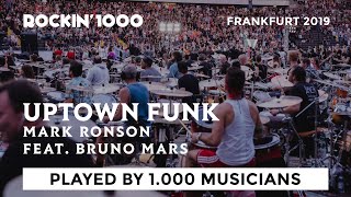 Uptown Funk - Mark Ronson feat. Bruno Mars, played by 1000 musicians | Rockin'1000
