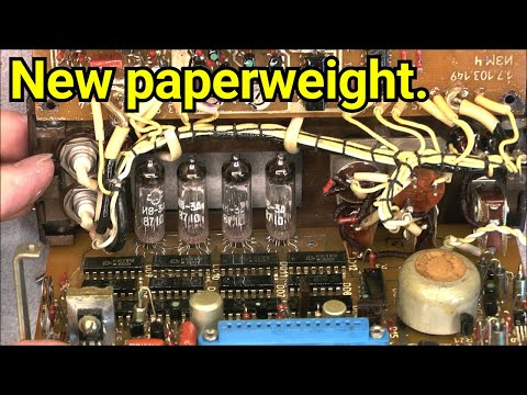 Soviet УДС1-20 ultrasonic flaw detector teardown