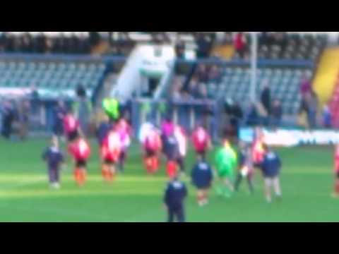 Morecambe fans at Rochdale