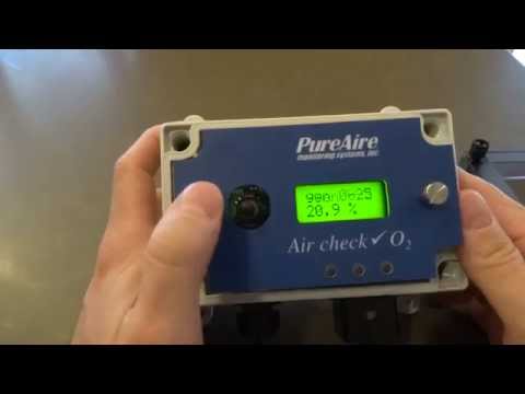 PureAire Oxygen Monitor Tutorial to Get Into the Menus