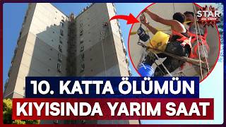 Antalya'da 10. Katta Can Pazarı! İskelenin Halatı Kopunca Havada Asılı