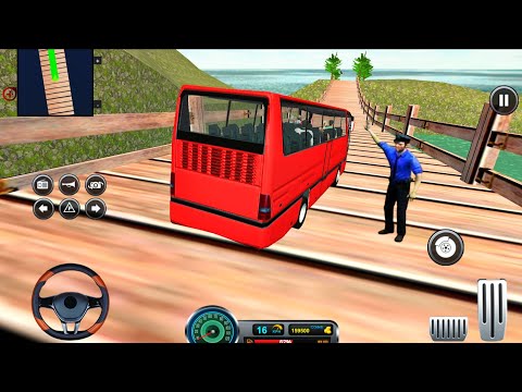 Real Bus Games 2025 - Realistic Uphill Coach Bus Offroad Driving Video Game - Android GamePlay