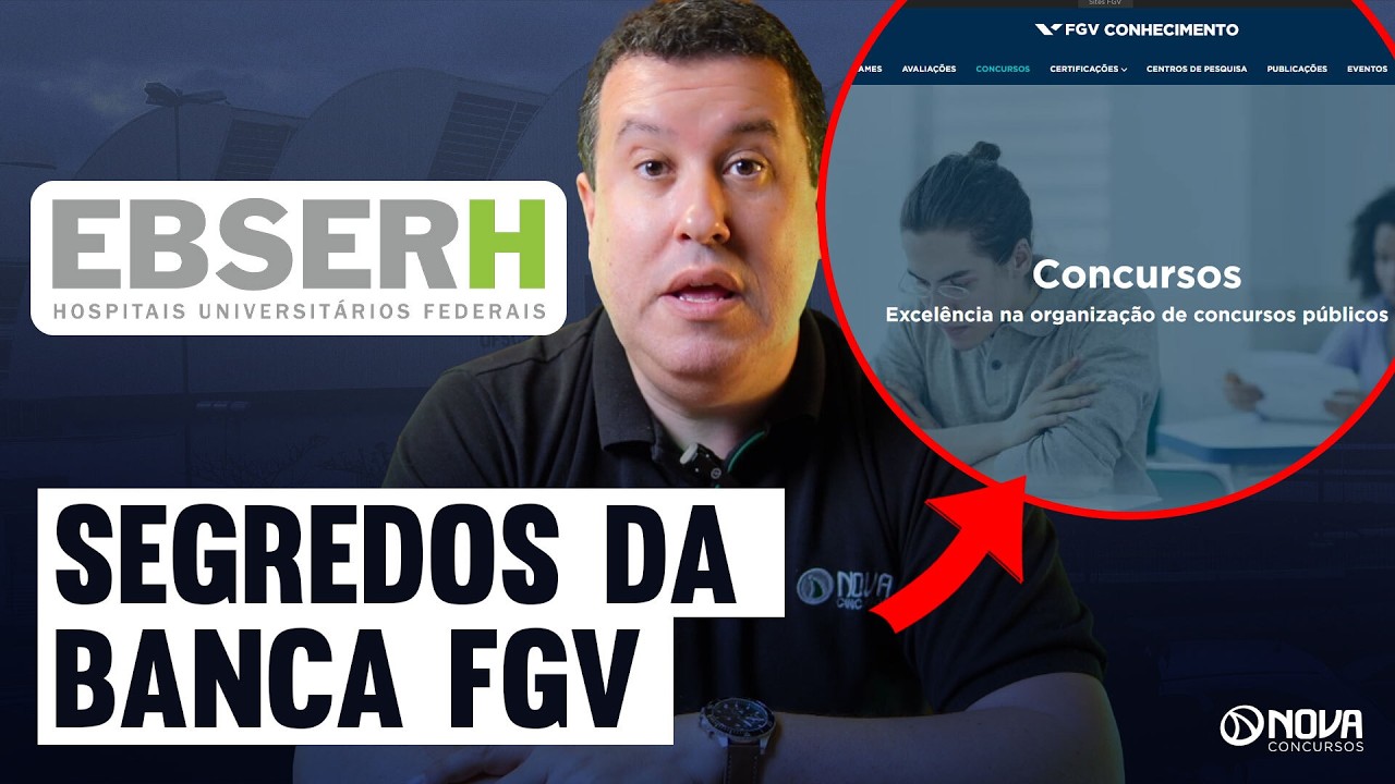 COMO DOMINAR A BANCA FGV NO CONCURSO DA EBSERH 2025 ❌