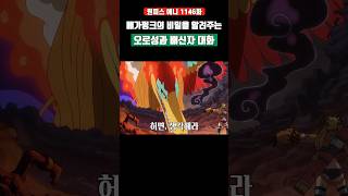 베가펑크의 비밀을 알려주는 오로성과 배신자 대화 #원피스 #shorts