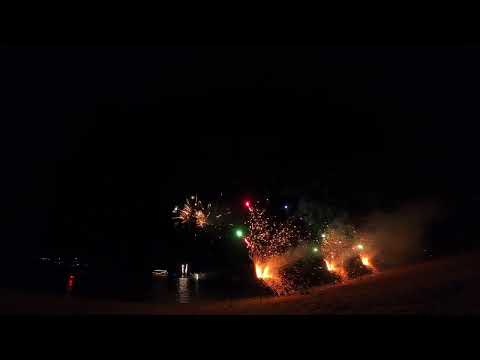 Großfeuerwerk bei See in Flammen am Altmühlsee am 02.08.2025
