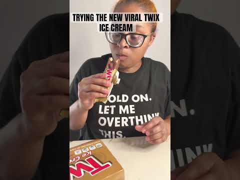 Trying the new viral Twix ice cream bars ”DELICIOUS” #twix #icecream