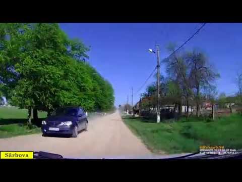 Driving on a gravel road. DJ 592D: Hitiaş - Sârbova (Timiş county, RO). Timelapse 2.5x