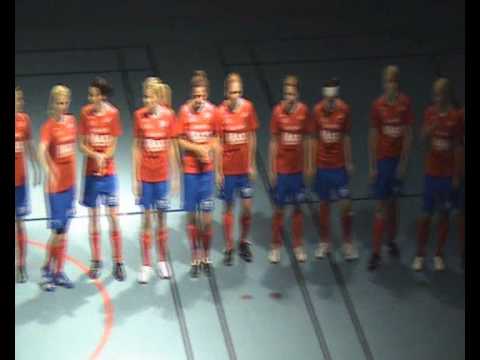 Borens IK Dam laguppställning inför finalen i ÖIFC 2009.wmv