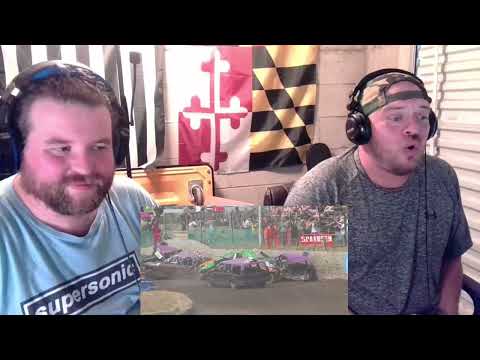 Real Life WRECKFEST?! NASCAR Fan Reacts To "Banger Racing Hardest Hits Volume 1"