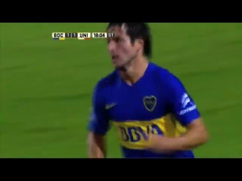 Gol de Nicolás Lodeiro  Boca 2 -  Unión 1  Fecha 7  Torneo de Transicion 2016