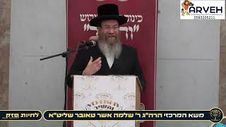 הרה"ג ר' שלמה אשר טאובר שליט"א | כנס החיזוק "לחיות חזק" טבת תשפ"ו