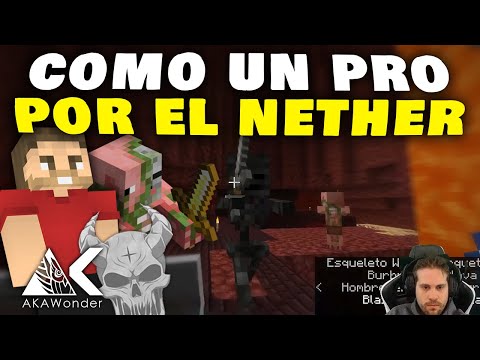 AKAWonder -  LIKE A PRO IN THE NETHER!  I PermaDeath Minecraft ☠ #30