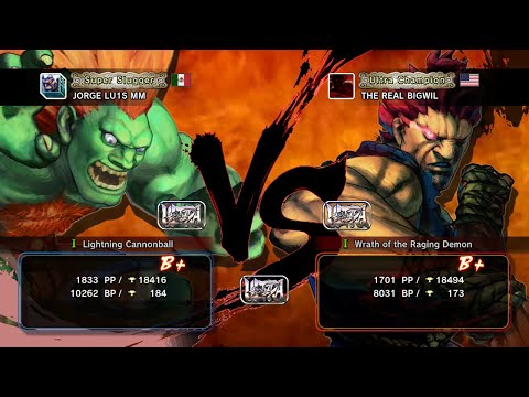 [USF4] JORGE LU1S MM (Blanka) vs. THE REAL BIGWIL (Akuma) [Ranked Match]