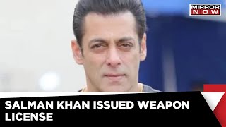 Salman Khan granted gun license for self-protection after receiving death threat | English News