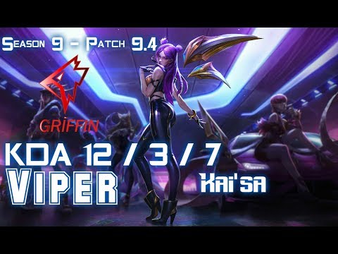 GRF Viper KAI'SA vs YASUO ADC - Patch 9.4 KR Ranked