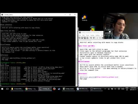 Neat features of the mintty terminal emulator