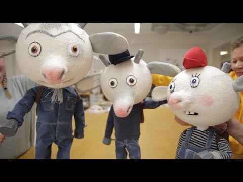 Bukkene Bruse lager rumpebrann - Dukker i produksjon