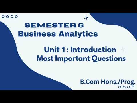 One Shot Revision l Unit 5 Predictive Textual Analysis l Business Analytics l Semester 6 l DU l