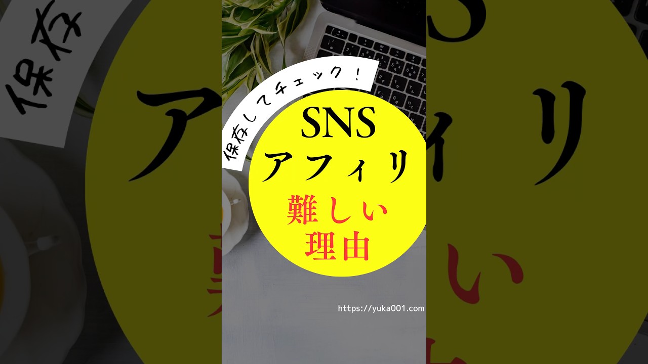 SNSアフィリエイトが難しい理由 #アフィリエイト初心者 #アフィリエイト #ゆかブログ