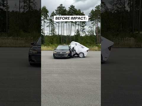 This Volkswagen system SAVES LIVES! #crash #safety #vollswagen