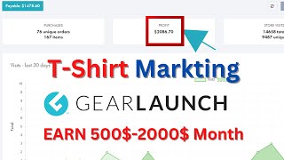 How to sell POD products || Gearlaunch Store For T Shirt Marketing Part - 1