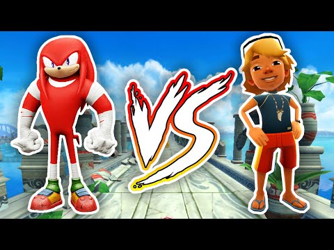 Sonic Dash vs Subway Surfers - Knuckels vs Brody All Unlocked