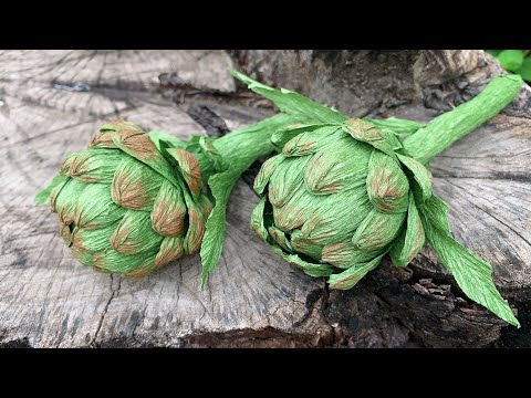 ABC TV | How To Make Artichoke Flower From Crepe Paper - Craft Tutorial