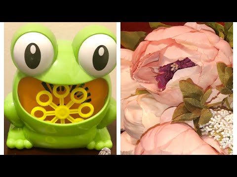Daniel & Carol TV | Unboxing: Frog Bubble Machine & Silk Peony Bouquets