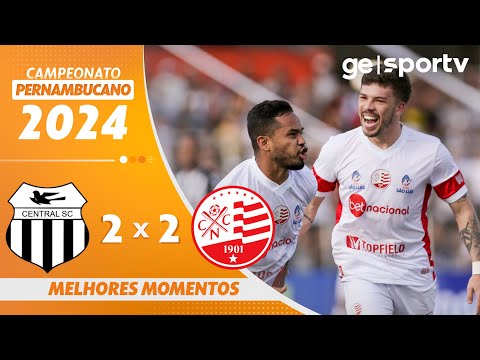 Gols e lances de Central x Náutico