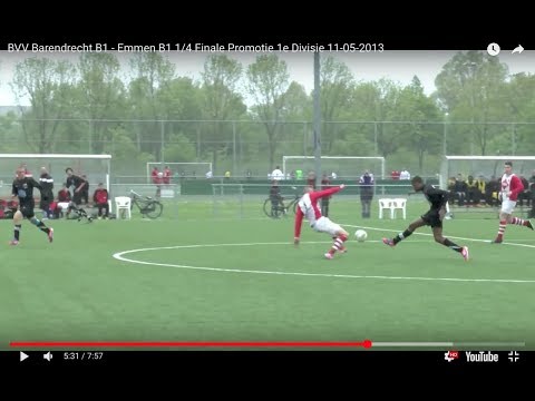 BVV Barendrecht B1 - Emmen B1  1/4 Finale Promotie 1e Divisie 11-05-2013 met Denzel Dumfries