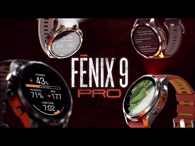 Garmin fēnix 9 Pro inReach LTE 47mm Titanio con correa de silicona en gris video