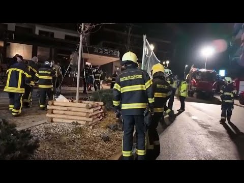 Dozens killed and nearly 100 injured after fire spreads through ski resort in Switzerland