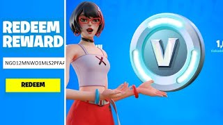 How to get FREE V-Bucks in Fortnite ( Spin the wheel Giveaway )